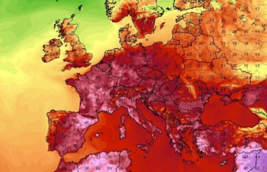 Temperaturat prej 35 deri në 40 °C pritet ta godasin Europën këtë javë