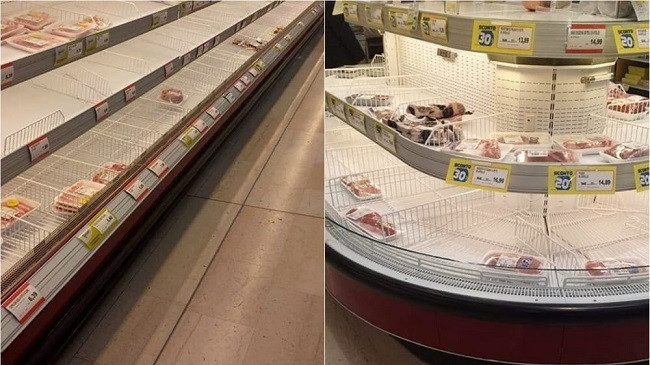 Frika nga koronavirusi, qytetarët boshatisin supermarketet në Itali [Foto]