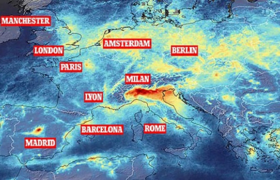 Ana tjetër e medaljes, koronavirusi ka pastruar ajrin në botë, NASA sjell pamjet satelitore [Foto]