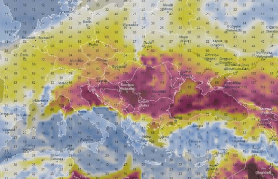 Vlera shumë të larta të grimcave helmuese në ajër në Evropë dhe Ballkan