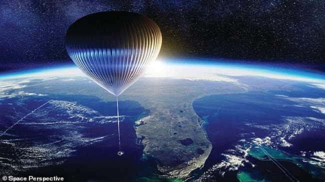 Udhëtim turistik në hapësirë me balonë