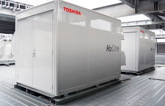 Qelizat e karburantit 1 megavat të Toshiba-s kanë lëng të mjaftueshëm për të furnizuar një fabrikë