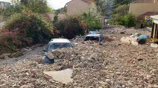 Pamje trishtuese nga cikloni Ianos në Greqi