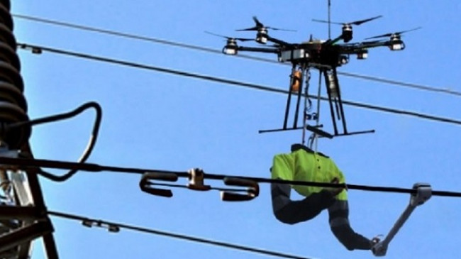 Dron për mirëmbajtjen e linjave të energjisë [Video]