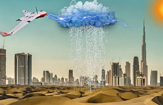 Emiratet e Bashkuara Arabe do të përdorin dron për rritjen e reshjeve të shiu