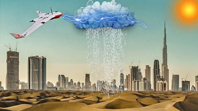 Emiratet e Bashkuara Arabe do të përdorin dron për rritjen e reshjeve të shiu