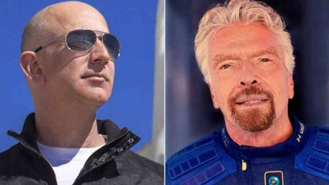 Konkurrenca e miliarderëve Branson dhe Bezos për fluturimin në hapësirë