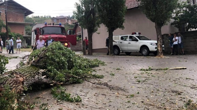 Erërat e forta dhe reshjet e shiut shkaktojnë dëme në Suharekë