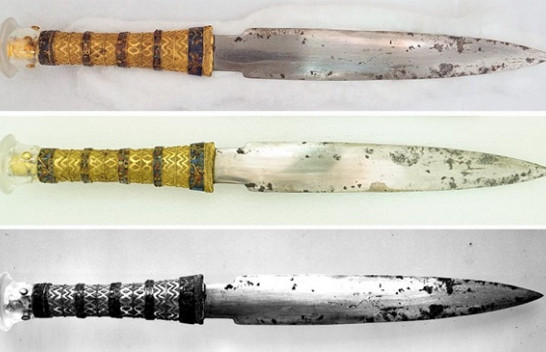 Kama e Faraonit Tutankhamun është bërë me material prej meteori