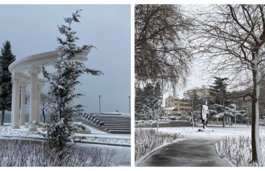 Pogradeci 'zgjohet' nën petkun e borës [Foto]