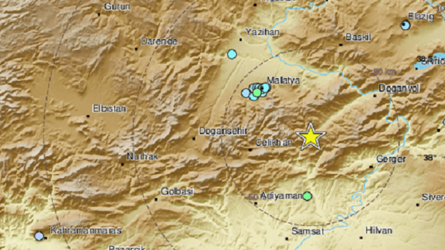 Tërmet me magnitudë 5.6 ballë në Malatya të Turqisë
