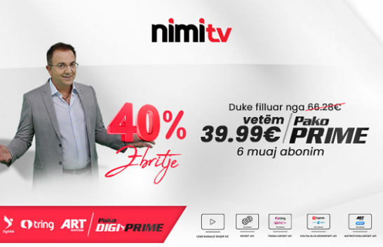 Një dekadë me Nimi TV, zbritje deri në 40%!