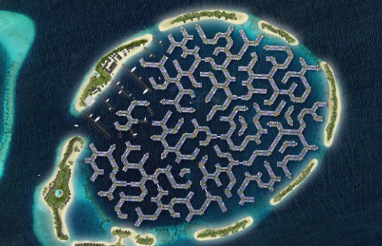 Një qytet lundrues në Maldive ka filluar të marrë formë si një përgjigje ndaj ndryshimeve klimatike