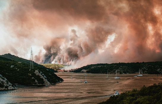 Në fotografi: Zjarret në Kroaci