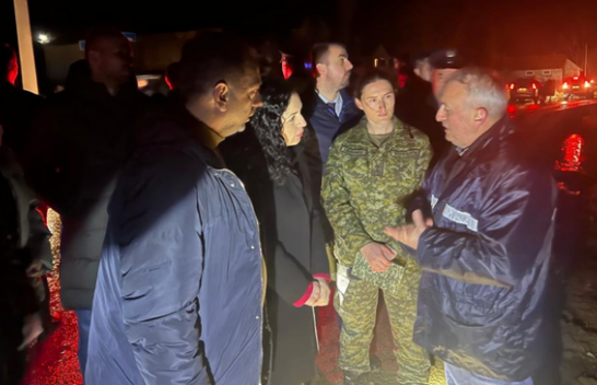 Presidentja Osmani viziton disa komuna të prekura nga vërshimet