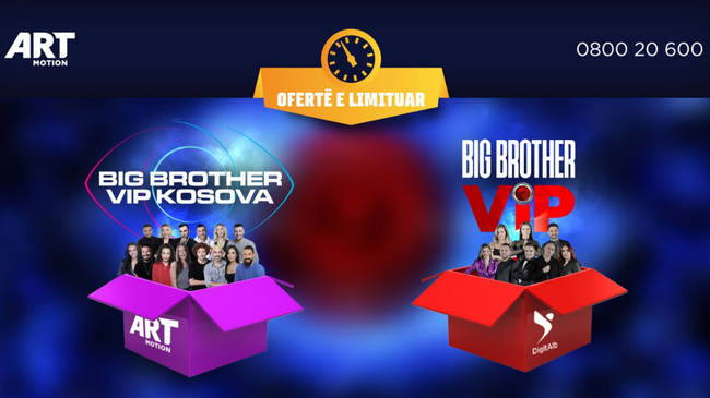 Bigbrother Vip Kosova dhe Bigbrother Vip Albania në Artmotion