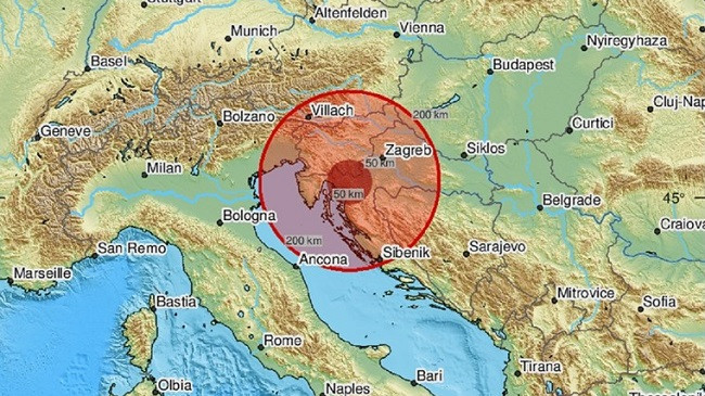 Tërmet në Kroaci
