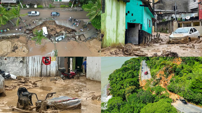 Të paktën 36 të vdekur dhe dhjetëra të zhdukur nga përmbytjet në Brazil