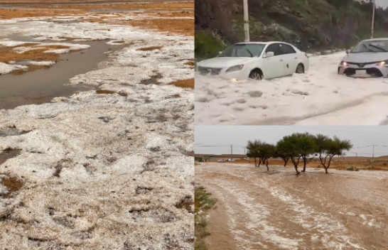 Stuhi bore dhe breshër i rrallë godet rajonin Al Baha të Arabisë Saudite