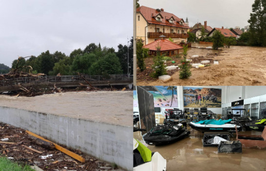 Përmbytjet shkaktojnë dëme të jashtëzakonshme në Slloveni