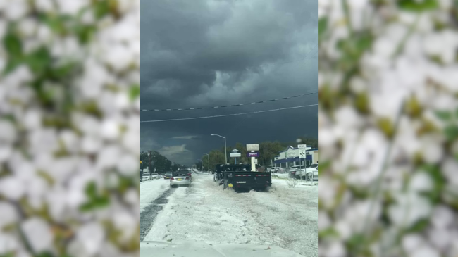Nuk është borë por breshër, çfarë po ndodh në Las Vegas?
