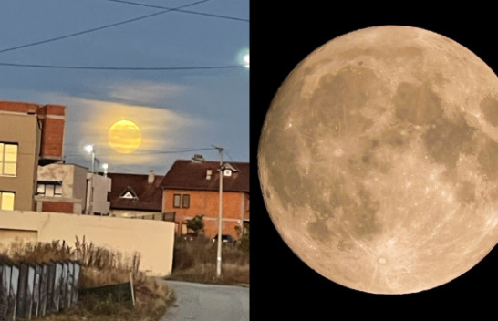 Madhështore! Hëna e plotë shndritë mbi Kosovë/ FOTO