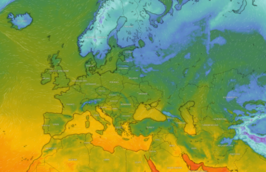 Diku nxehtë dhe diku ftohtë, kjo është diferenca e temperaturave në Evropë