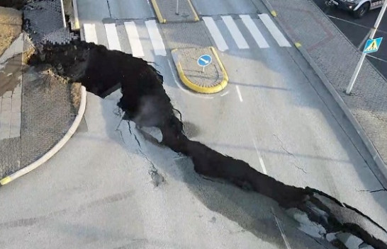 Pamjet nga helikopteri tregojnë çarje gjigante të tokës në Islandë
