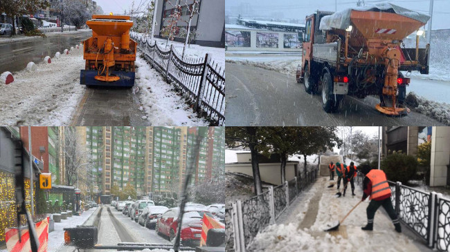 Bora e parë zbardh Prishtinë, Rama bën thirrje për kujdes të shtuar në rrugë