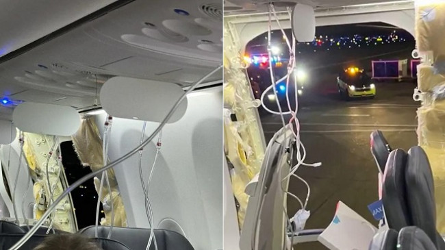Tmerr në ajër, aeroplanit i shkëputet dritarja gjatë fluturimit, pasagjerët në panik/ VIDEO
