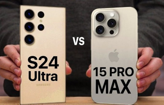 Ja se si Samsung Galaxy S24 Ultra ia kaloi iPhone 15 Pro Max