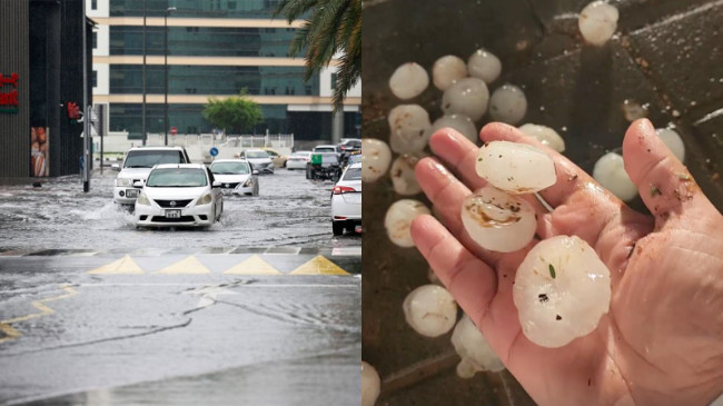 Shi, breshër, bubullima dhe përmbytje në Dubai/ FOTO