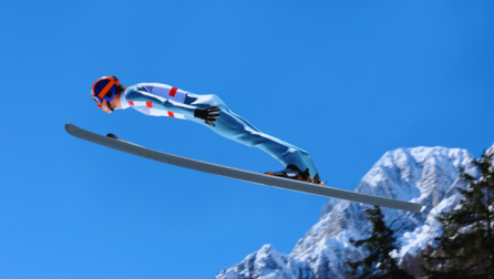 Një japonez vendosi një rekord botëror në kërcim me ski, shikoni fluturimin e mrekullueshëm