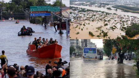 Përmbytjet në Brazil: Ekipet e shpëtimit bëjnë garë me kohën ndërsa numri rritet