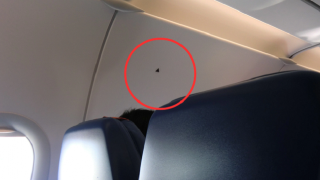 Për çfarë shërbejnë trekëndëshat e përshkruar në kabinën e pasagjerëve të aeroplanit?