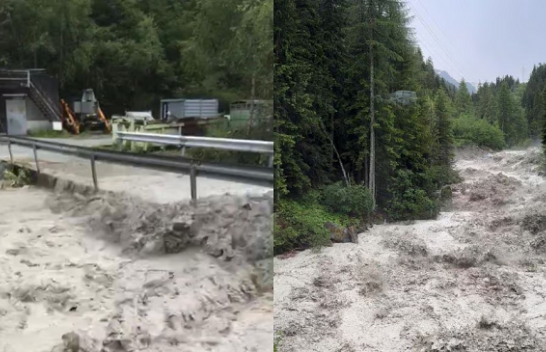 Përmbytje dhe rrëshqitje dheu në Zvicër: Autoritetet në kërkim të të zhdukurve
