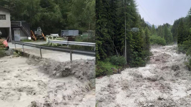 Përmbytje dhe rrëshqitje dheu në Zvicër: Autoritetet në kërkim të të zhdukurve