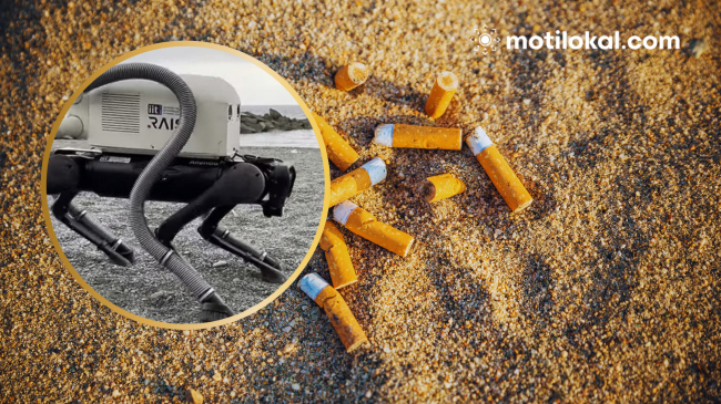 Një qen robot gjen dhe fshin bishtat e cigareve në plazhet italiane