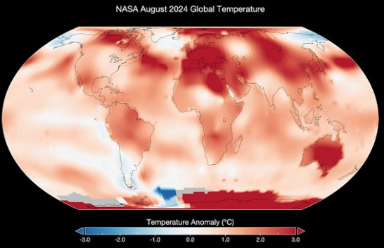NASA konfirmon: Vera e vitit 2024, më e nxehta e regjistruar ndonjëherë