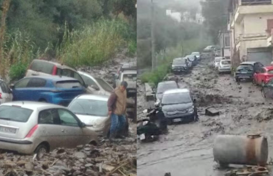Përmbytje shkatërruese në Messina të Italisë
