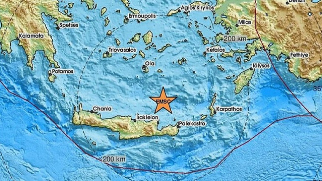 Tërmet i fortë pranë ishullit grek të Kretës, i ndjerë në vendet fqinje