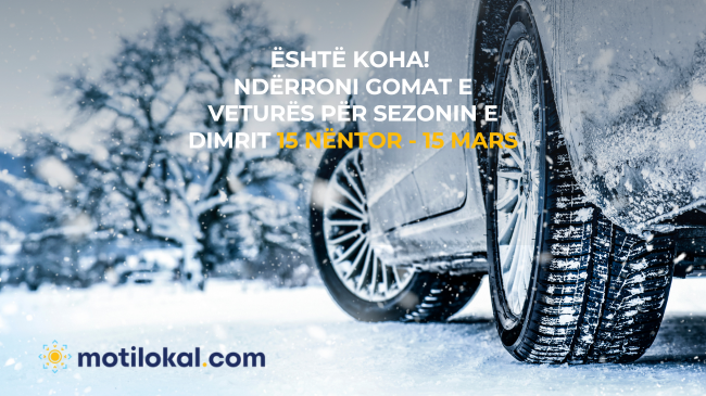 Nga sot gomat dhe pajisjet dimërore të detyrueshme, përndryshe gjobë