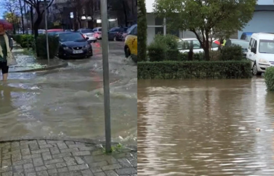 Përmbytje në Durrës dhe Lezhë pas reshjeve të dendura të shiut