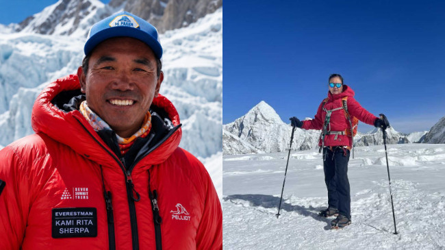 'Njeriu i Everestit' dhe 'Mbretëresha e Malit' thyejnë rekordet e tyre duke u ngjitur në majën më të lartë në botë