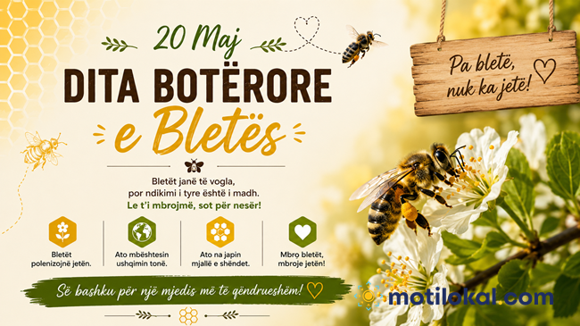 Dita Botërore e Bletës – Bletët së bashku për njerëzit dhe planetin