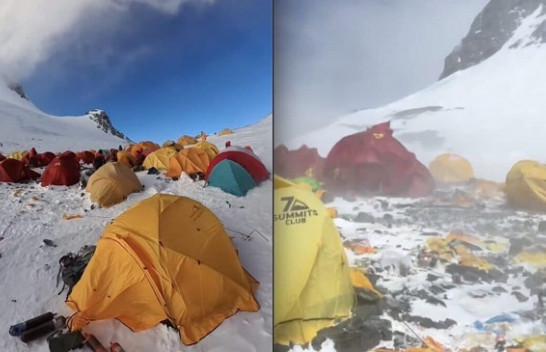 Pamje tronditëse nga Everesti: Kampi më i lartë në botë është kthyer në një "varrezë mbeturinash"