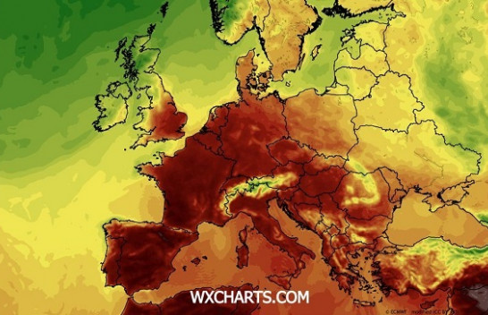 Valë e të nxehtit drejt Evropës – temperaturat pritet të arrijnë deri në 40°C