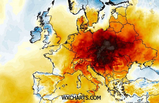 Vapa ekstreme përfshin Evropën: Kupola e nxehtësisë sjell temperatura mbi 40°C në Evropën Qendrore dhe Ballkan