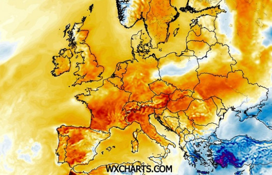 Kontrast i fortë atmosferik në Evropë në nisje të tetorit
